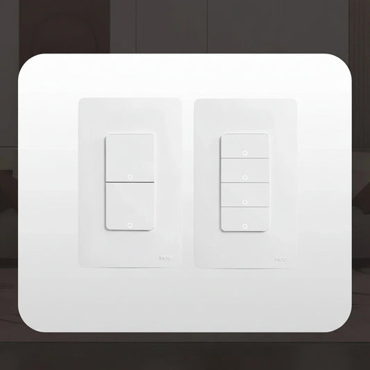 Zigbee smart light switch no neutral wire installed on wall in older home