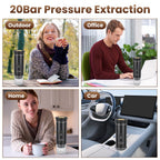 Jazl™ 3-in-1 Ultimate Portable Espresso Machine - Self-Heating & Cordless
