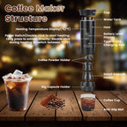 Jazl™ 3-in-1 Ultimate Portable Espresso Machine - Self-Heating & Cordless